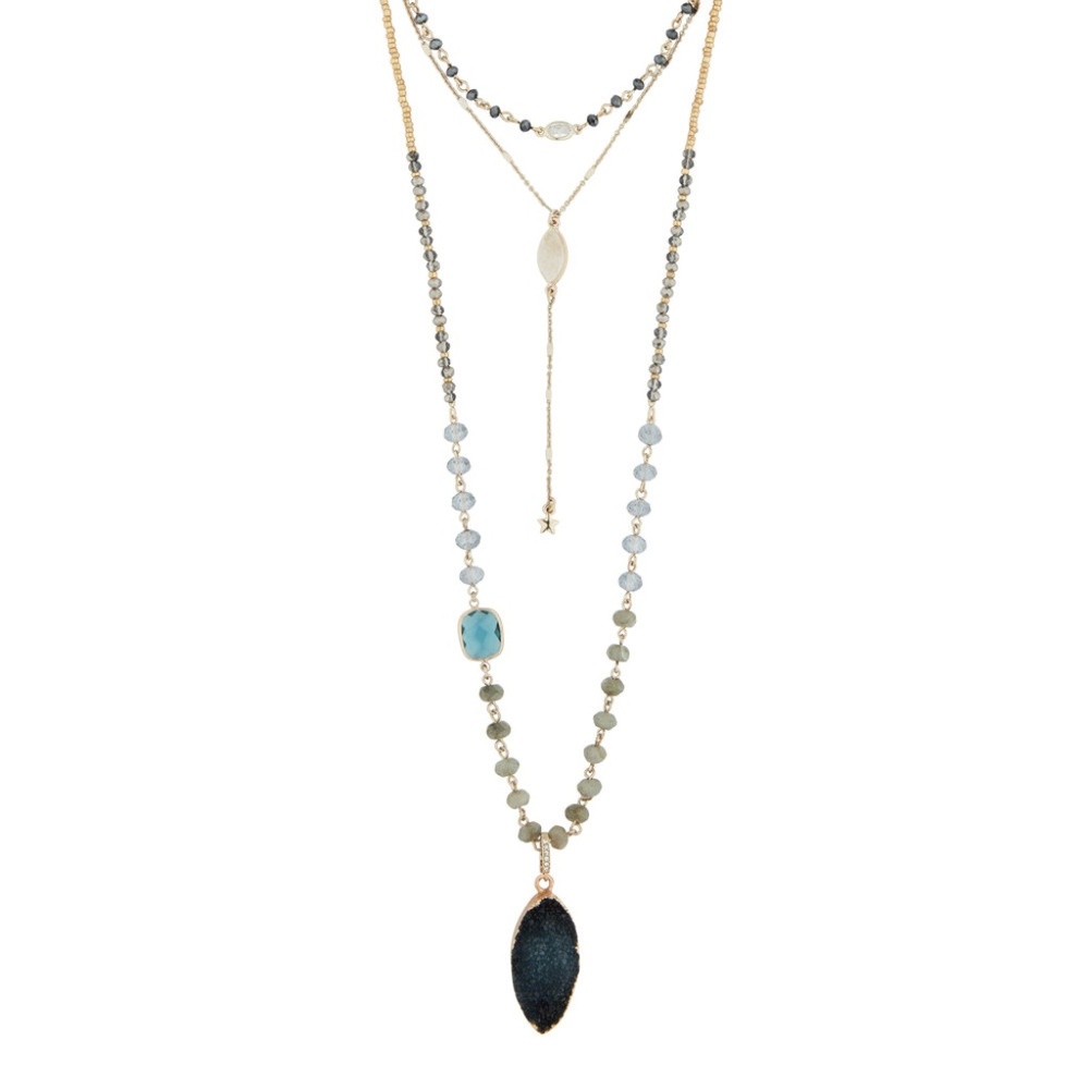 Starry Night Three-Row Convertible Necklace